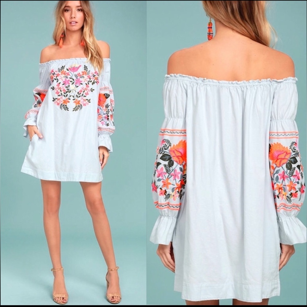 Free People Fleur De Jour Embroidered Dress - Picture 10 of 14